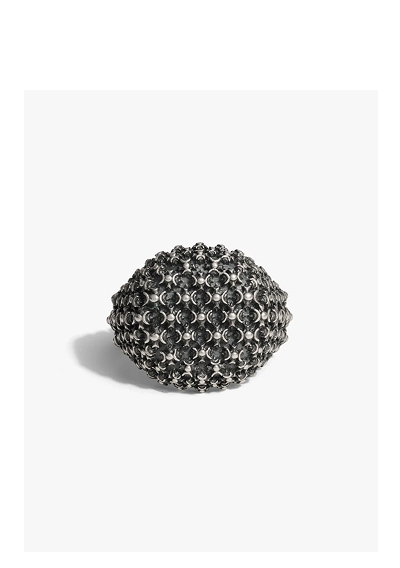 Triple Moon Crest Statement Ring