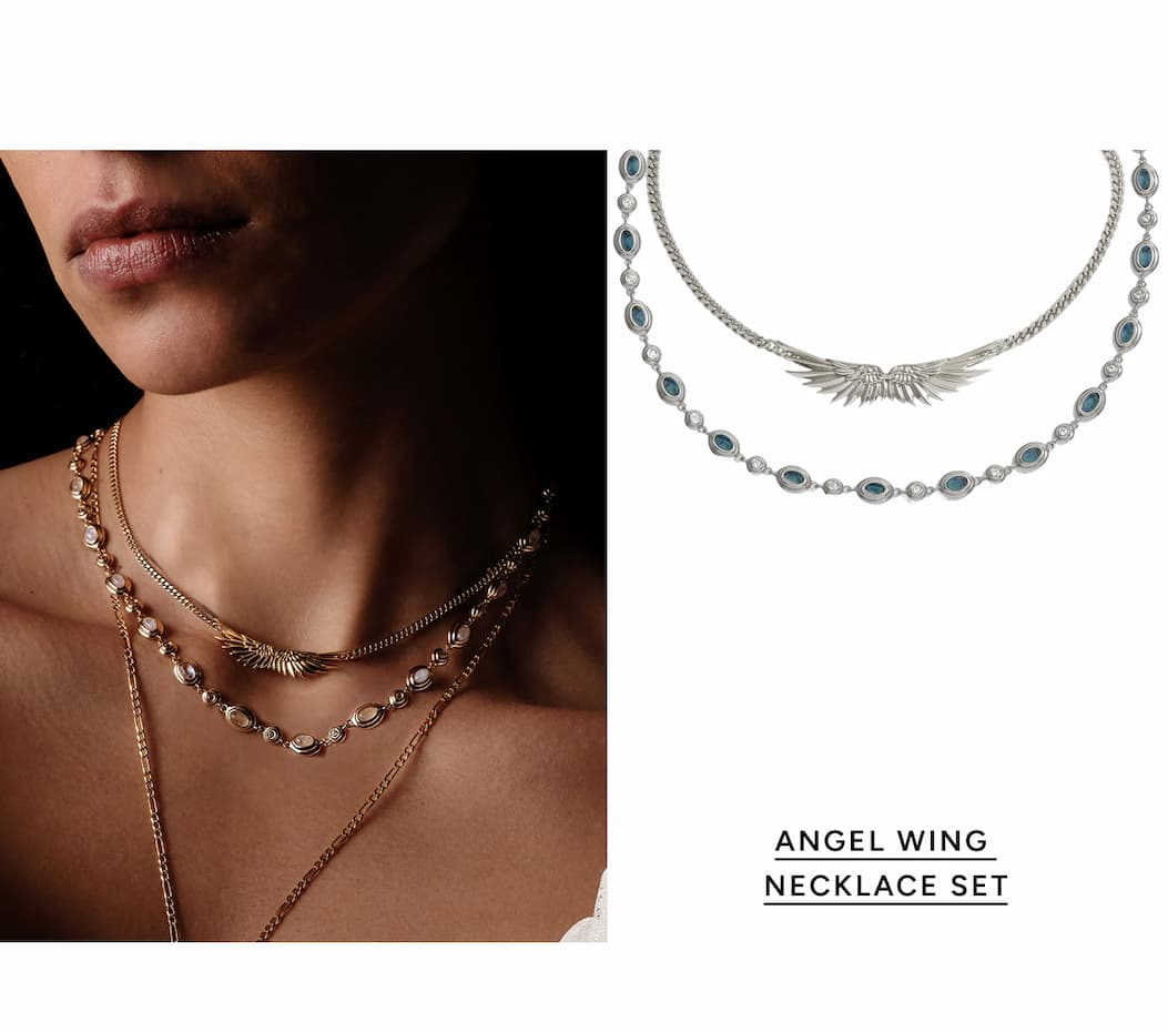 Angel Wing Necklace Set