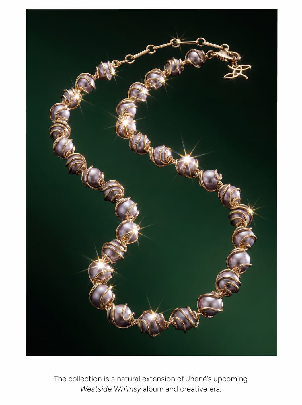 Damselfly Caged Pearl Necklace
