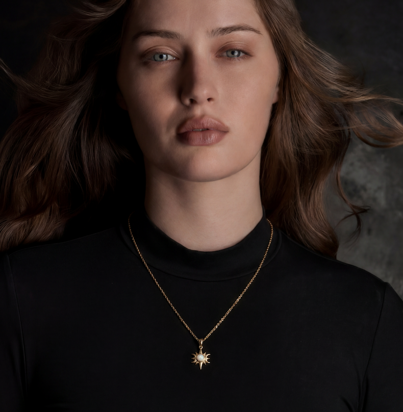 Opal Triple Moon Necklace