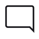 Icon of a speech bubble