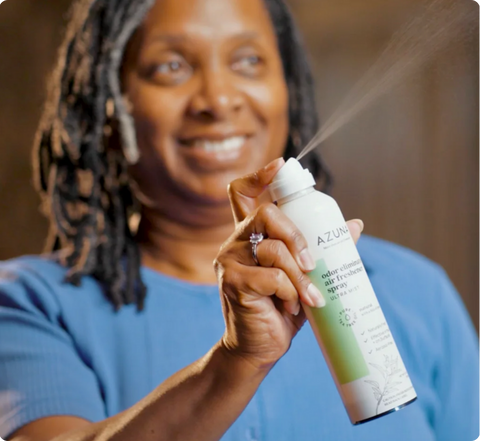Women spraying ultra mist