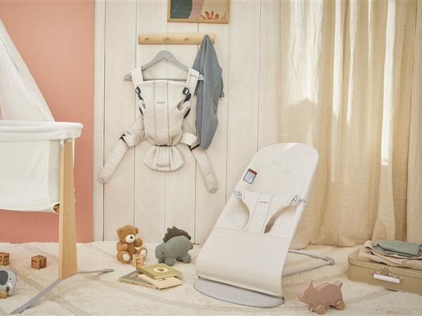 Baby Carrier Mini and Bouncer Bliss in children's room