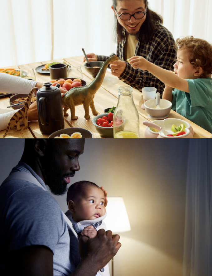 families around the world with their babies 
