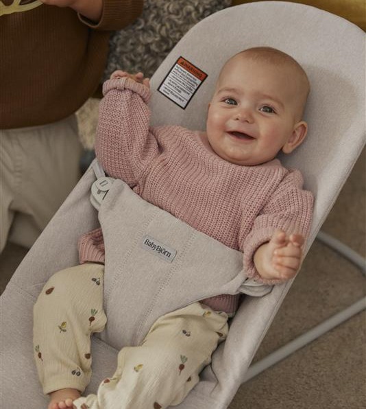 baby in bouncer 