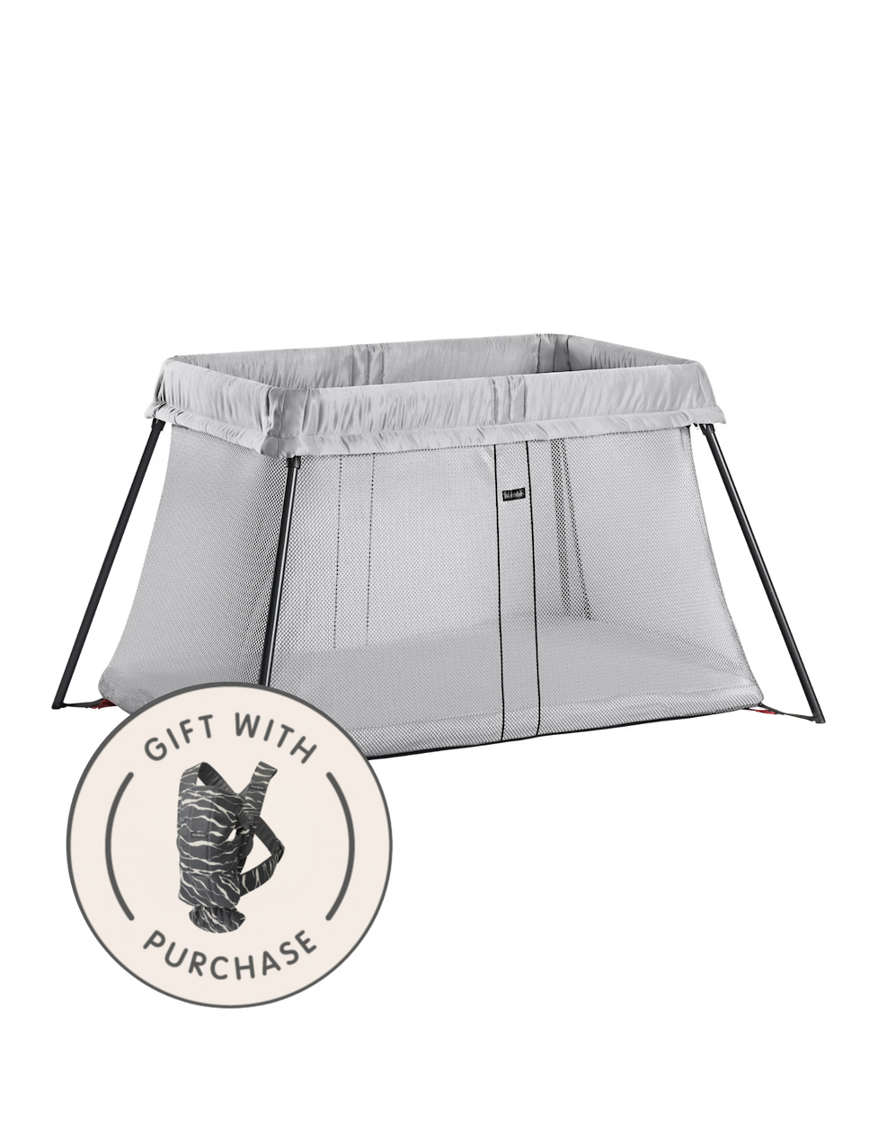 Silver Travel Crib