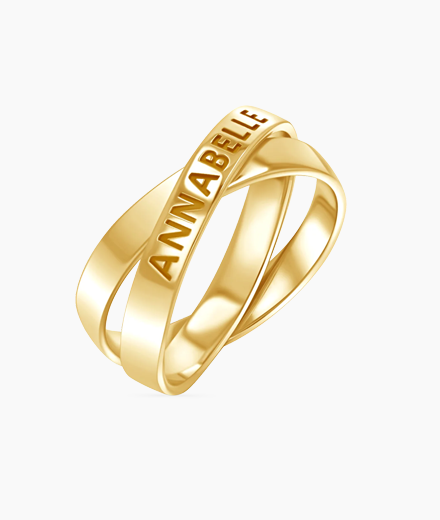 Interlocked Engravable Ring