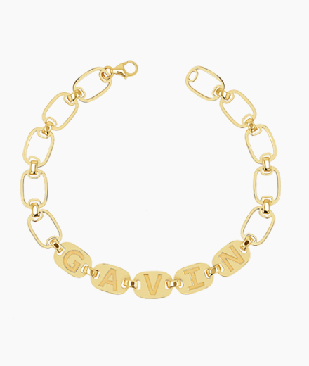 Custom Chain Link Name Bracelet