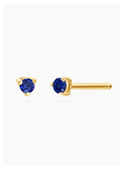 Tiny Gemstone Stud Earrings