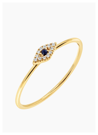 Petit Evil Eye Diamond Ring