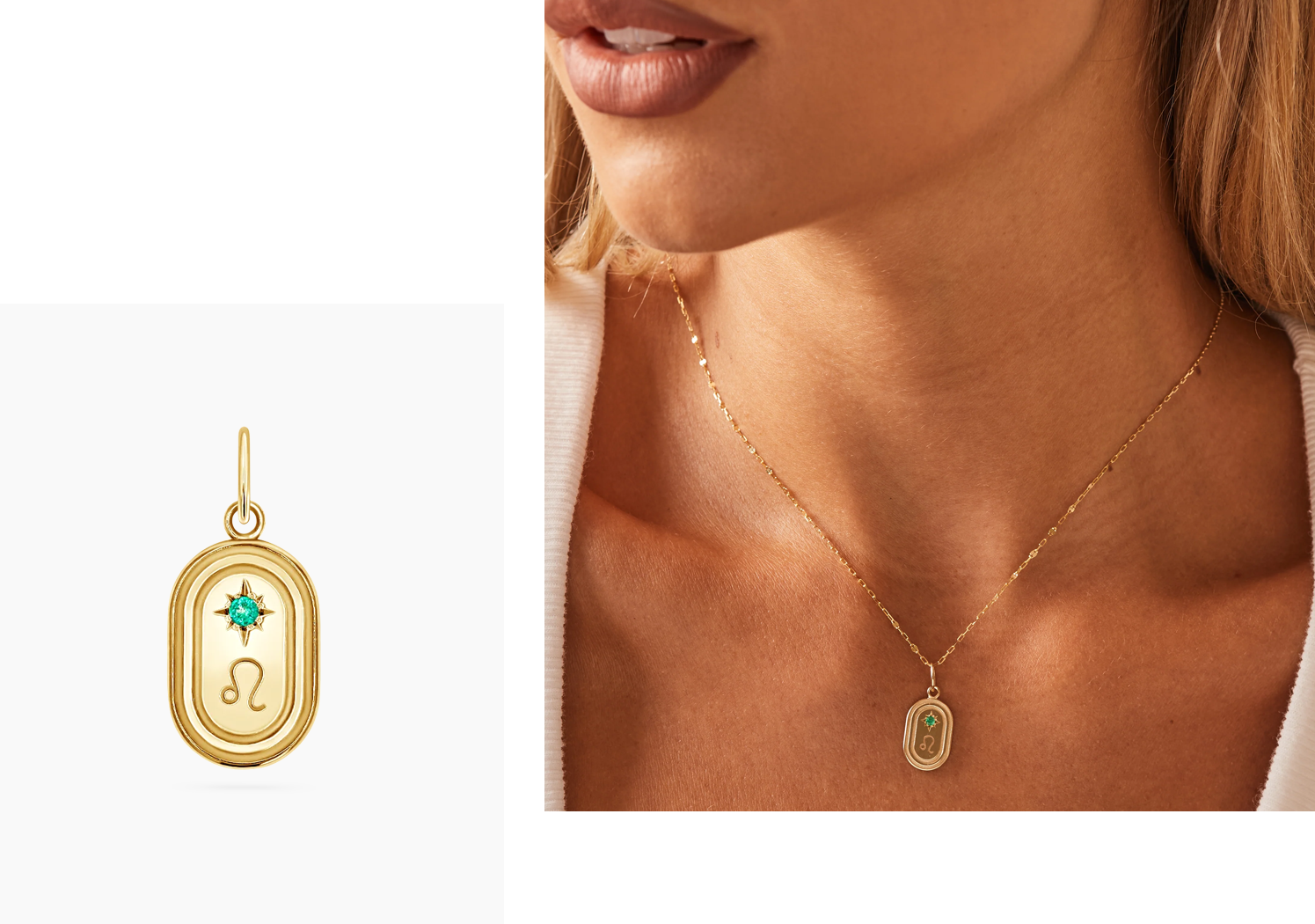 Birthstone Zodiac Oval Charm