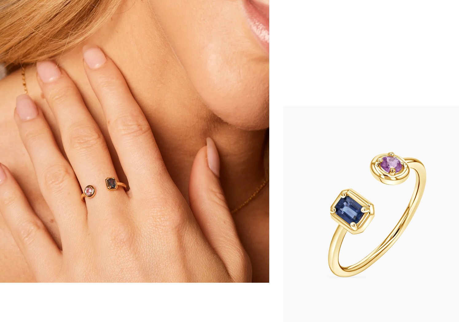 Custom Sapphire Wrap Ring