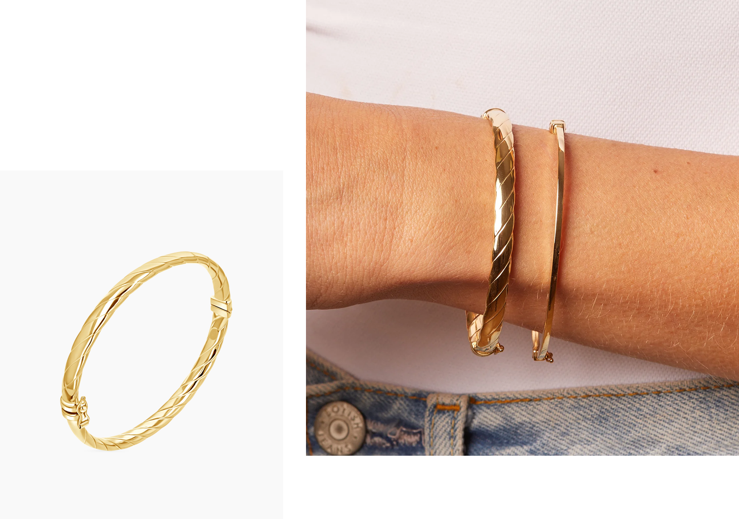 Puff Croissant Bangle