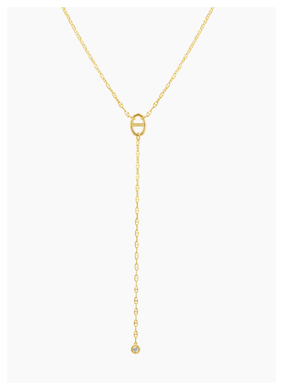 Diamond Mariner Lariat Necklace