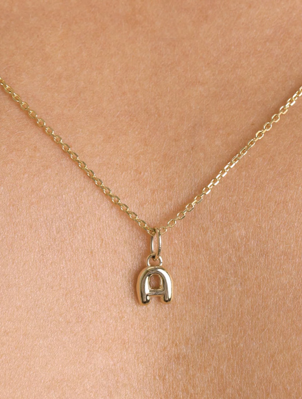 Puff Letter Charm