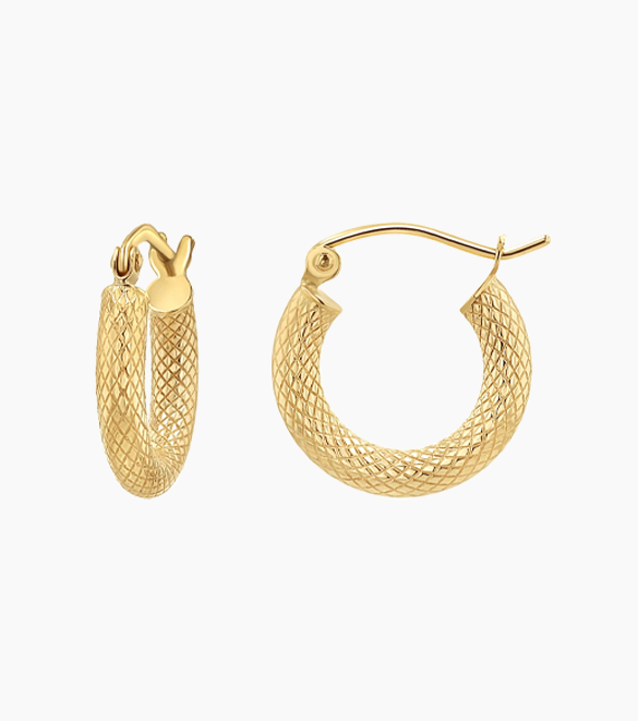 Serpentine Hoop Earrings