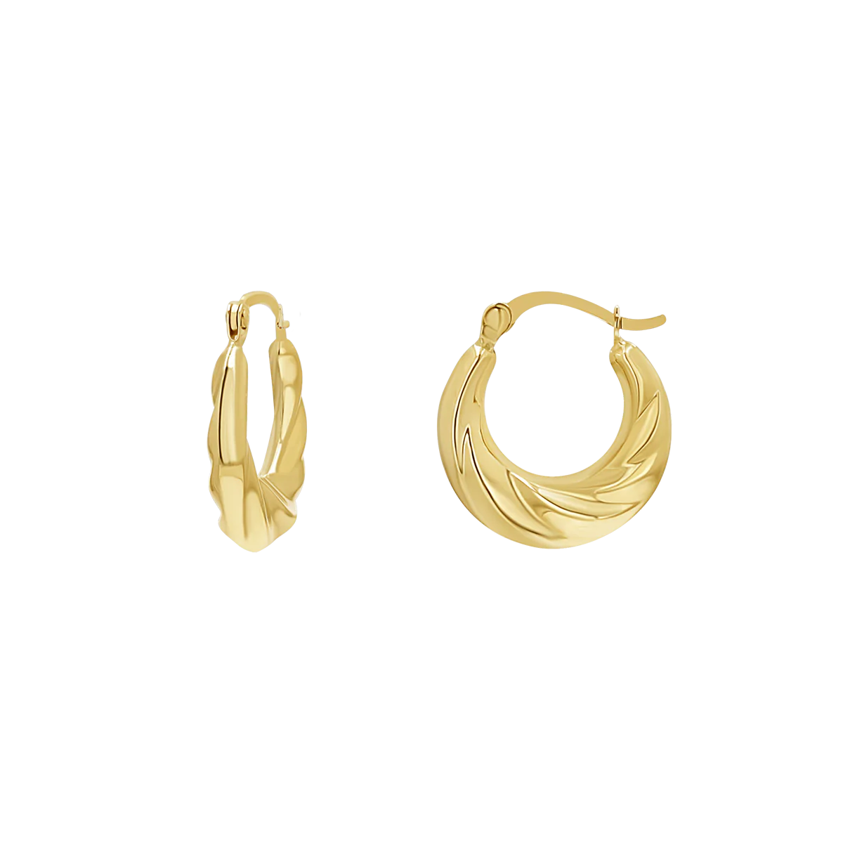 Image of Petit Croissant Hoop Earrings