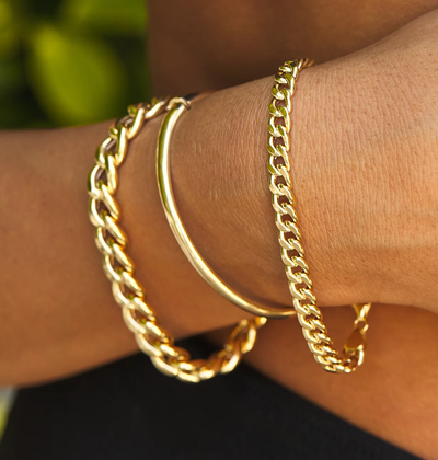 14K Miami Cuban Link Chain Bracelet 5.5mm
