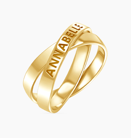 Interlocked Engravable Ring