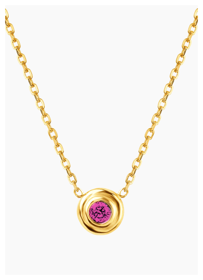 Step Bezel Solitaire Necklace
