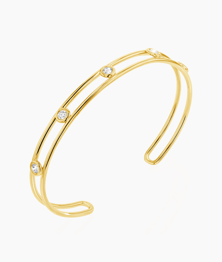 Bubble Diamond Cuff