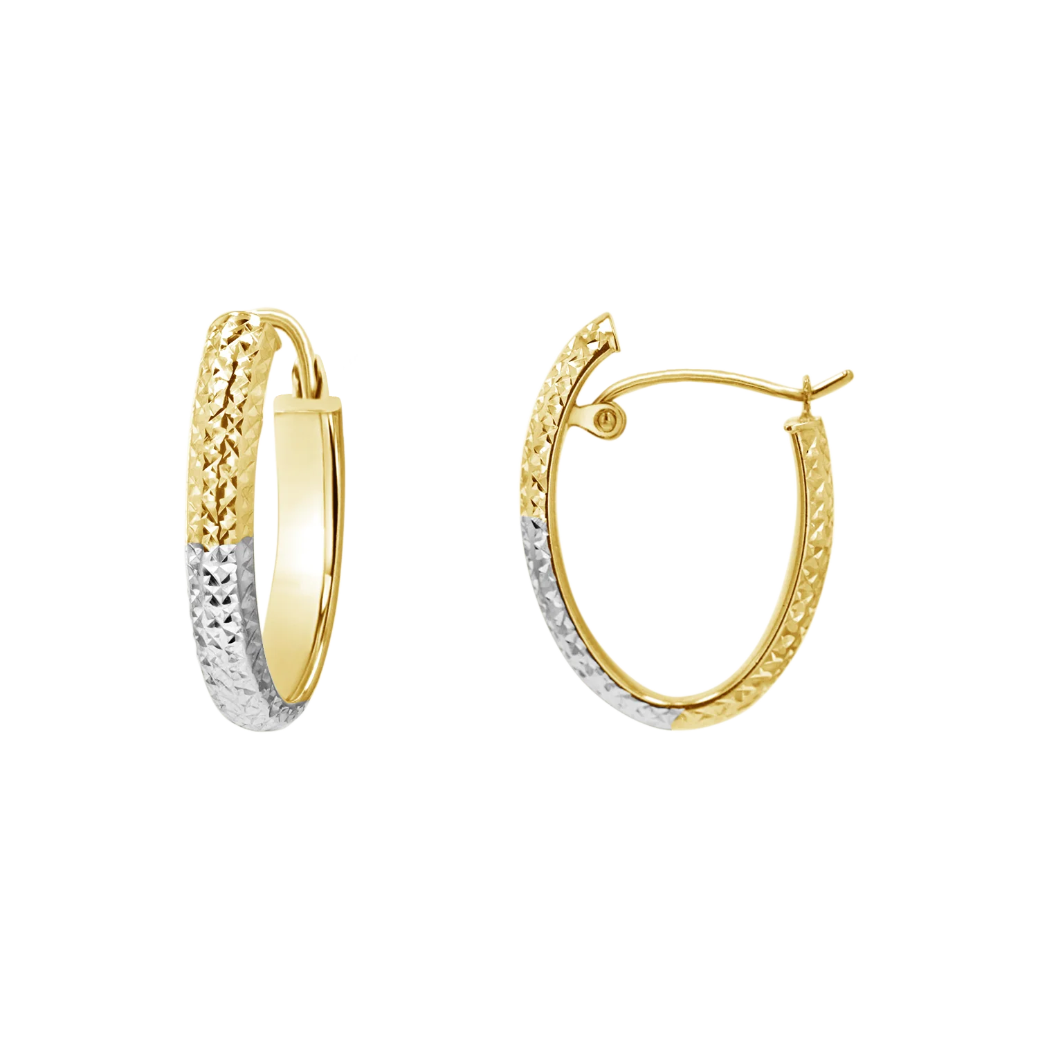 Image of Lumi Two-tone Hoop Earrings