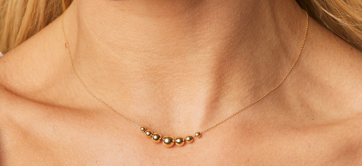 Graduating Dainty Ball Necklace