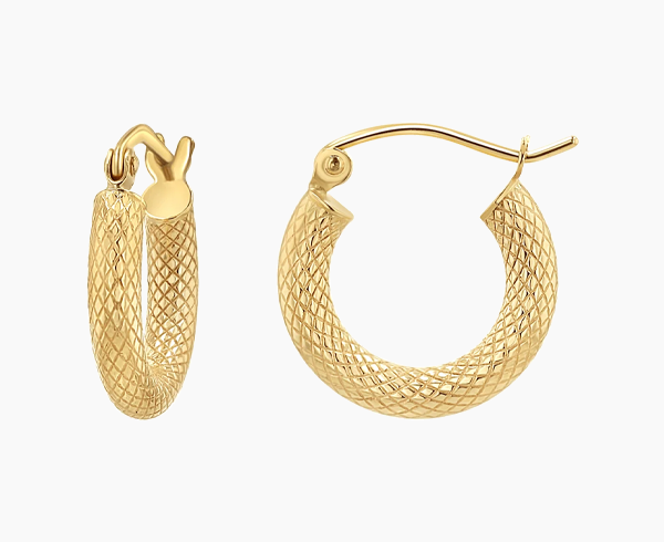Serpentine Hoop Earrings