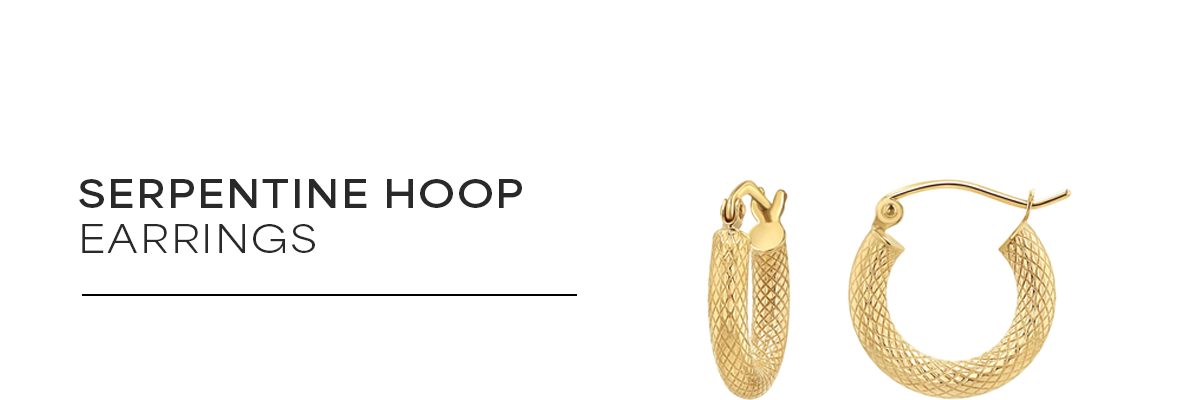 Serpentine Hoop Earrings