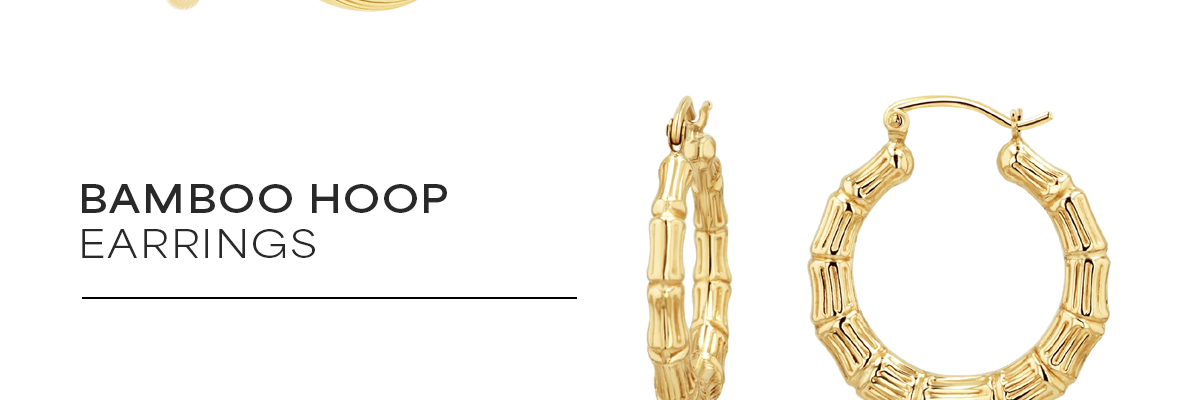 Bamboo Hoop Earrings