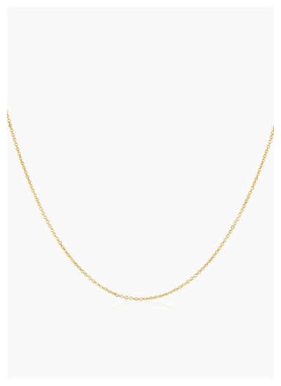 14K Gold Cable Chain Necklace