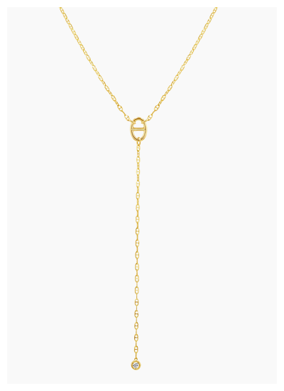 Diamond Mariner Lariat Necklace
