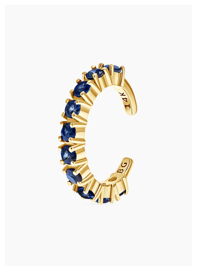 Sapphire Gemstone Ear Cuff