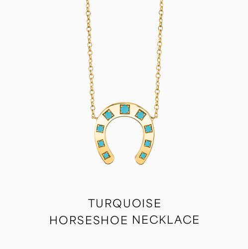 Turquoise Horseshoe Necklace