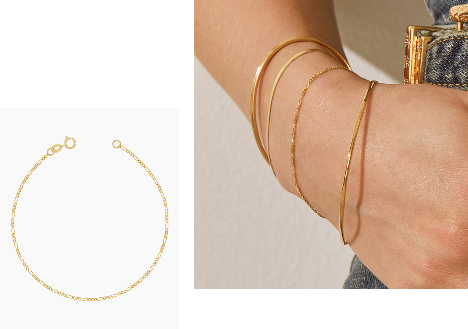 Baby Figaro Chain Bracelet