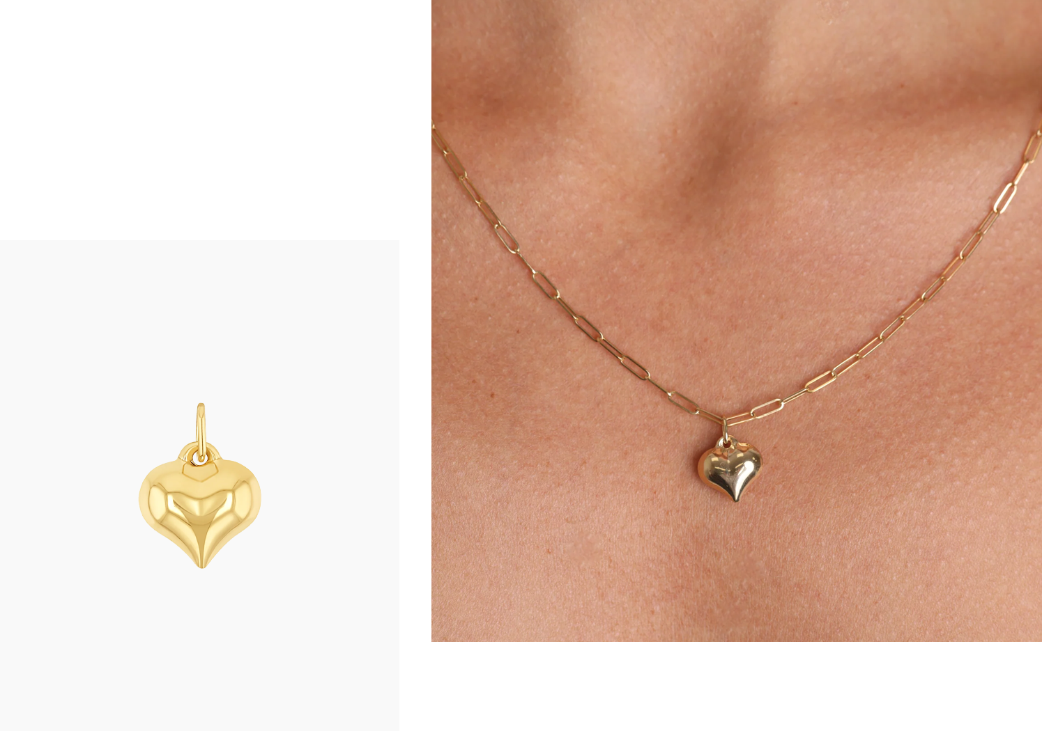 Puff Heart Charm