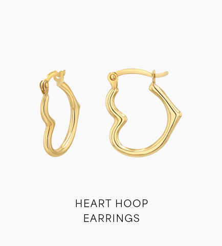 Heart Hoop Earrings