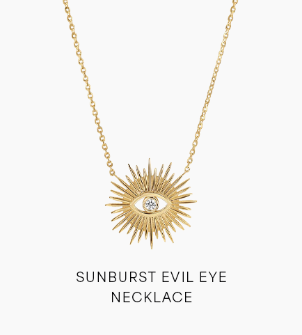 Sunburst Evil Eye Necklace