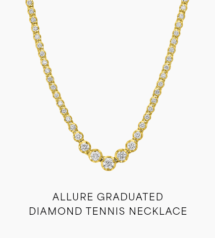 Allure Graduated Diamond Tennis Necklace