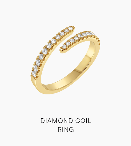 Diamond Coil Ring