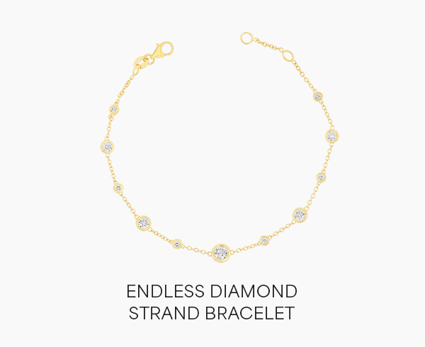 Endless Diamond Strand Bracelet