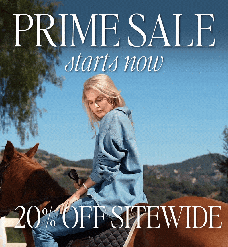 Prime Sale Starts Now - 20% off sitewide