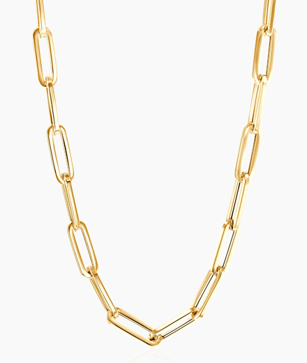 14K Grand Paper Clip Chain