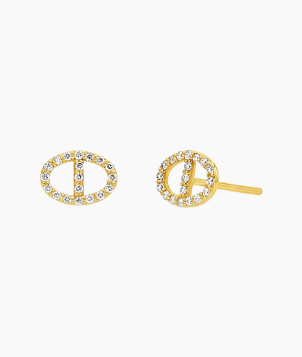 Mariner Diamond Stud Earrings