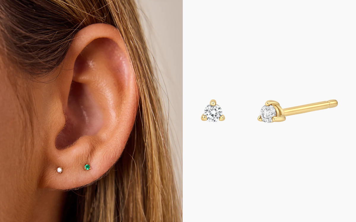 Tiny Diamond Studs