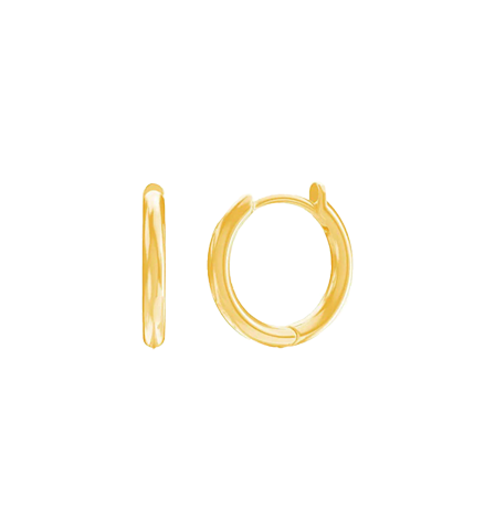 Petit Solid Huggie Earrings