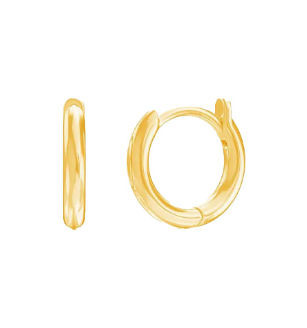 Moyen Solid Huggie Hoop Earrings