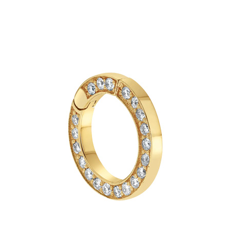 Diamond Round Charm Connector