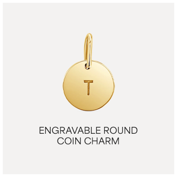 Engravable Round Coin Charm
