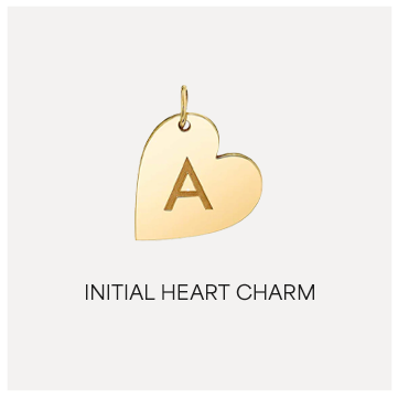 Initial Heart Charm